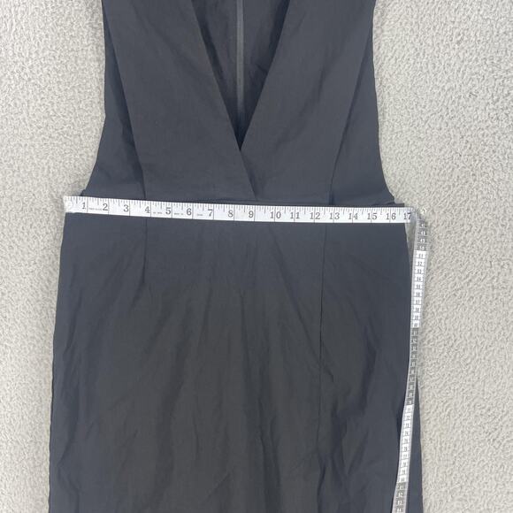Hell Bunny Dress Womens Extra Large XL Black Sleeveless Deep V Neck Pencil Layer - Picture 8 of 13